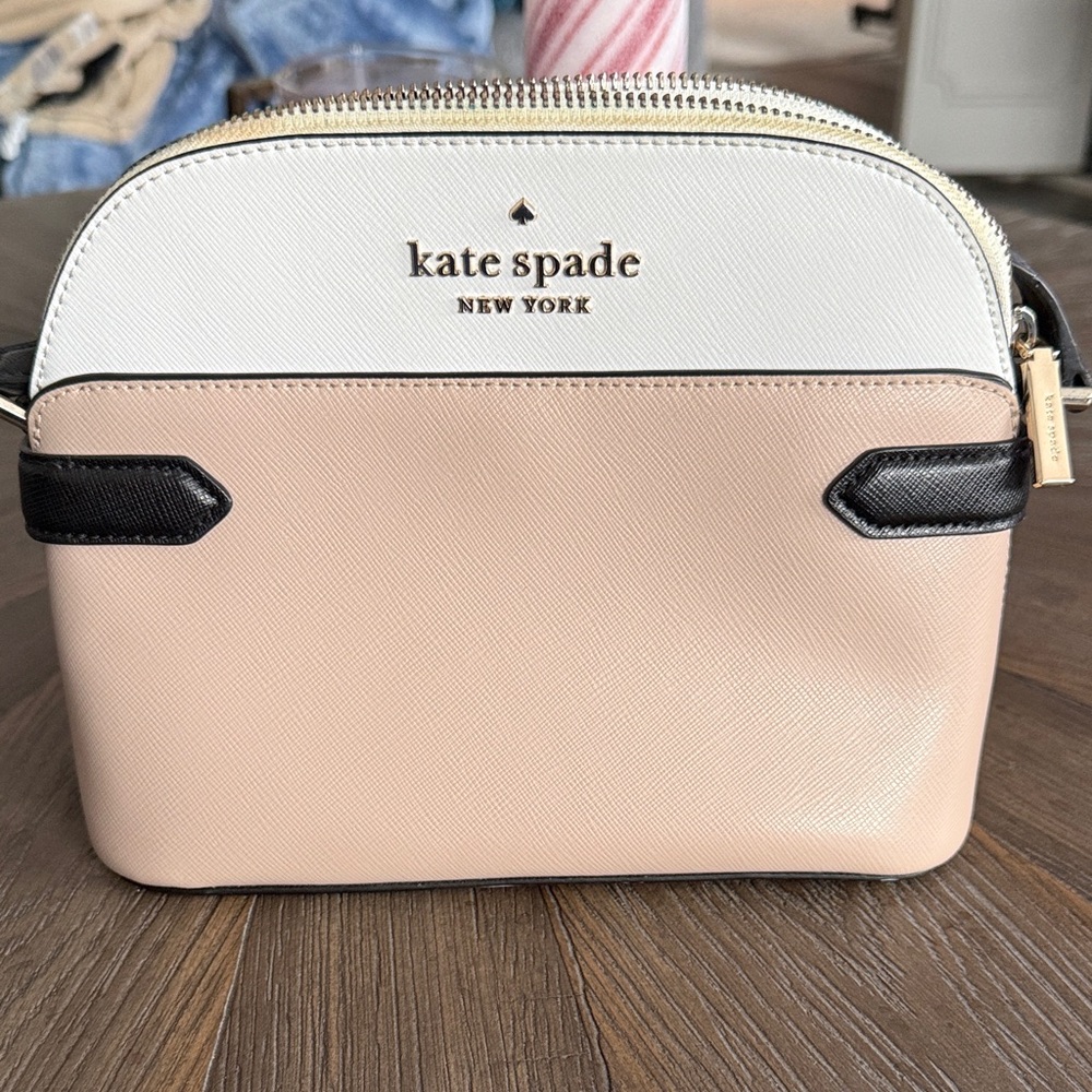 Kate Spade Cream and Black Crossbody Bag